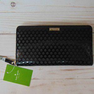 Kate Spade New York Black Carmine Street Lacey Wallet # PWRU3167